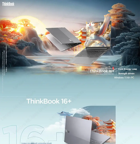 Lenovo ThinkBook 16+ 2025 R9 365/R 7H 350 32G 1T 32G + 1T 16-Inch 3.2K 165Hz Screen - Lootquake