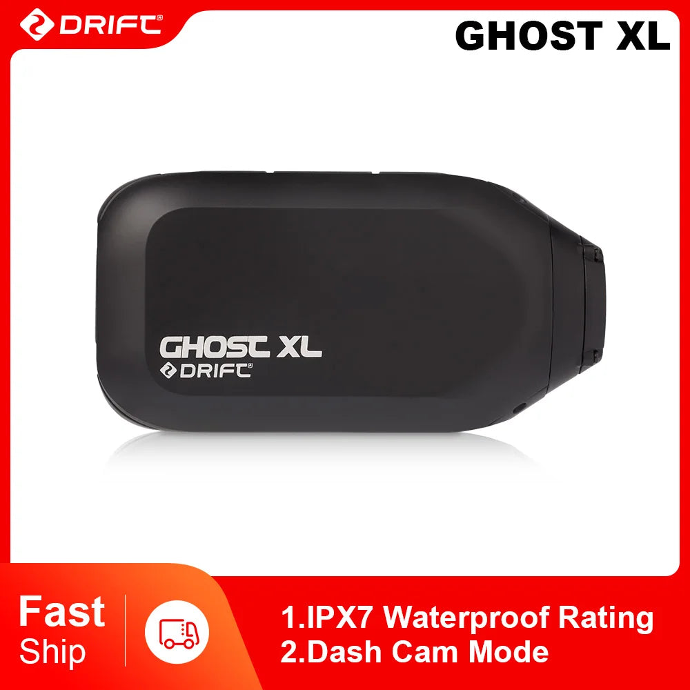 Caméra d'action Drift Innovation Ghost XL 1080 Full HD avec objectif rotatif et mode Dash Cam, étanche IPX7