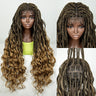 34" Ombre Curly Braids Wig | 1B/30 | Deep Wave | Full Lace | Baby Hair
