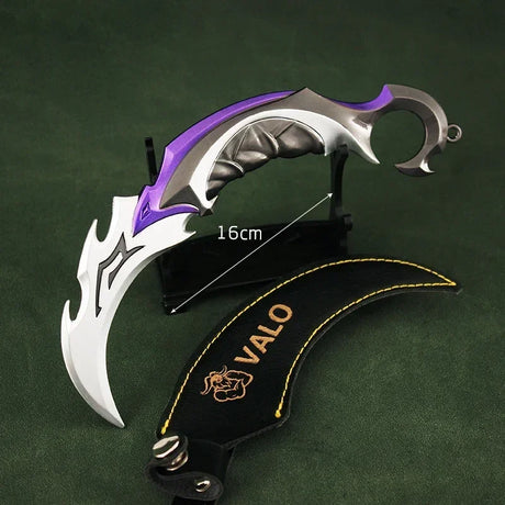 16cm Valorant Game Weapon Big Melee Reaver 2.0 Karambit Knife Metal M4 Samurai  Alloy Model Desk Decoration Display Gift Toy - Lootquake