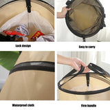 Folding Camping Trash Can Reusable Yard Waste Bag Portable Garbage Bin Container Dropshipping