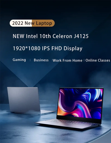 Fingerprint Unlock Intel Laptop 15.6 Inch Windows 10 11 Pro IPS Portable Laptop 12G RAM 128GB/256GB/512GB/1TB SSD HDMI Notebook - Lootquake