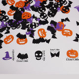 100 pieces Halloween party theme decoration supplies, Halloween confetti for decoration items on the table, Halloween table set