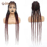 36" Cornrow Braided Wig | Full Lace Frontal | With Baby Hair | For Black Women