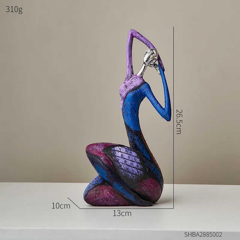 Creative Abstract Home Decor Character Sculpture Living Room Modern Art Dolls Desktop Decorations Accessories Gifts