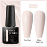 7ml Milky Jelly White Gel Nail Polish Natural Luster Long Lasting Nail Art All for Home DIY Manicure Soak Off UV LED Gel Vernis