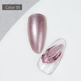 Vendeeni 6 Colors Cream Metal Gel Nail Polish Shiny Platinum UV Soak Off Gel Lacquer Painting Edge Line Gel Varnish For Nail Art
