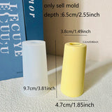 Abstract Human Sculpture Vase Silicone Aromatherapy Stick Container Plaster Mold Dried Flower Striped Vase Concrete Molds