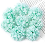 10Pcs Artificial Flowers Silk Hydrangea Fake Flower Head For Wedding Decoration Party Home Decor DIY Wreath Gift Craft Accessory
