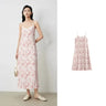 Vestido de tirantes TOYOUTH para mujer, verano 2024, nuevo, bohemio, con estampado de pintura al óleo, para vacaciones, playa, sexy, recto, largo.