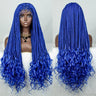 36" 613 Blonde Braided Wig | Lace Front | Baby Hair | Colored Braids