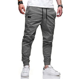 2025New Men's Casual Sports Pants Sweatpants Male Jogger Cargo Harem Pencil Pants Trousers Multi-pocket Sweatwear