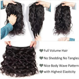 38-40" Loose Body Wave Brazilian Remy Hair Bundles | Water Wave Accents | 1/3/4 PCS Weave Extensions