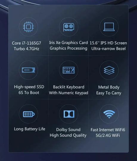 2024 New Ultraslim Dedicated Gaming Laptop 15.6 Inch Intel Core i7-1260+MX550 4Gvideo  NVIDIA   RAM Fingerprint office Notebook - Lootquake