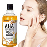 Crema corporal hidratante con nicotinamida y vitamina C de 500 ml. Antiedad, peeling, cuidado de la piel, aclaramiento.