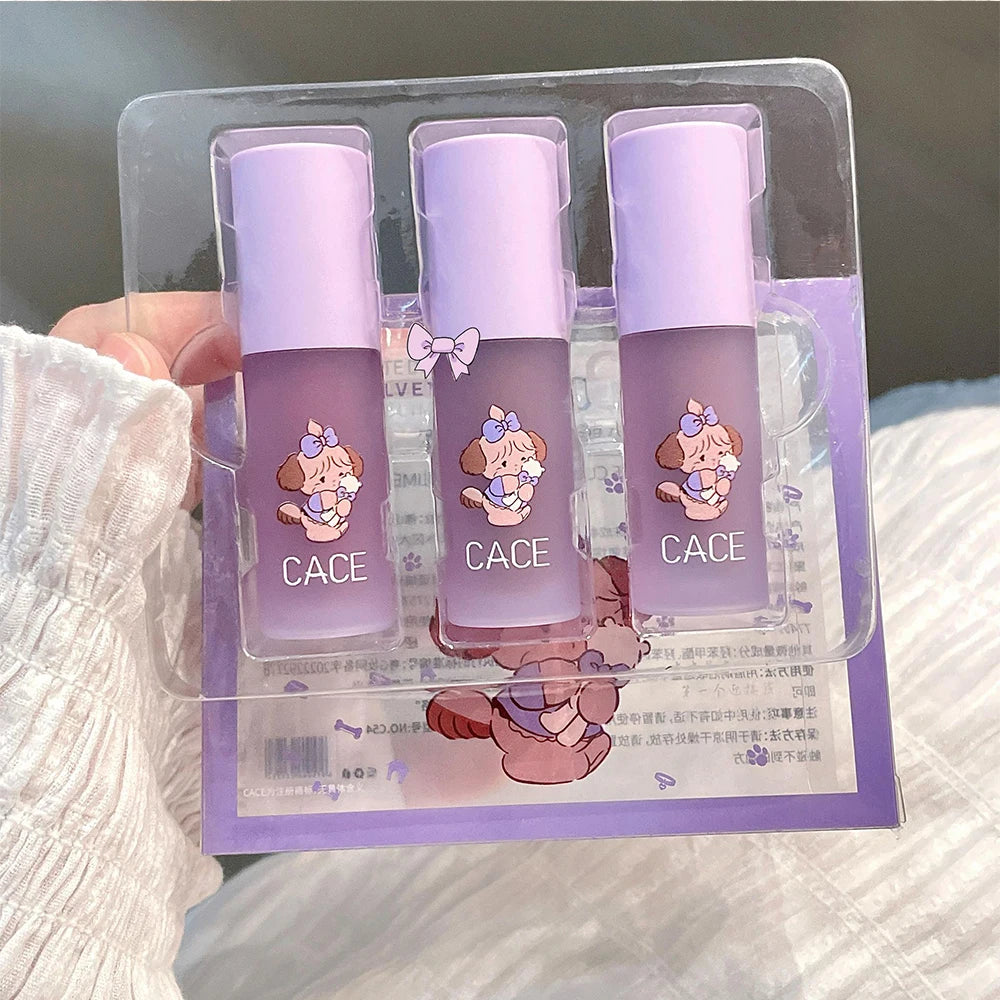 New Lovely Matte Liquid Lipstick Velvet Nude Red Lip Gloss Long Lasting Non-stick Cup Lip Mud Tint Cream Beauty Makeup Cosmetics