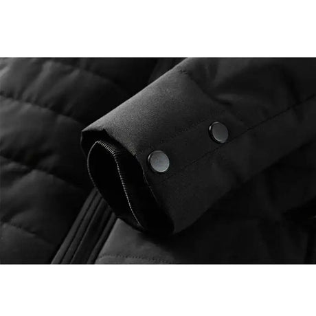 Men's Warm Jacket Winter Coats Fur Collar Windbreaker Cotton Padded Anorak Thick Black Coat Male Casual Fleece Jacket Men - Lootquake