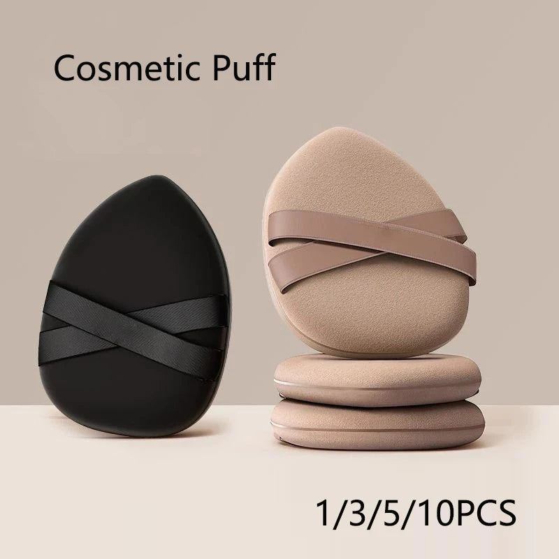 1/3/5/10pcs Double Side Cosmetic Puff Wet Dry-Use For Liquid Foundation Powder Women Make Up Tools Briolette Soft Powder Puff