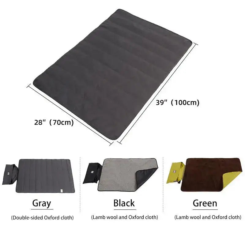 Foldable Pet Blanket Mat Waterproof Folding Washable Dog Sleeping Bag with Strap for Dog Travel Camping Accessories - Lootquake