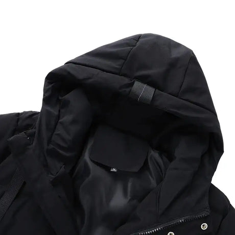 7xl Plus Size Padded Parkas Men Thick Warm Coats Solid Warm Cotton Long Coats Windbreaker Winter Outerwear 6xl Thermal Jacket - Lootquake