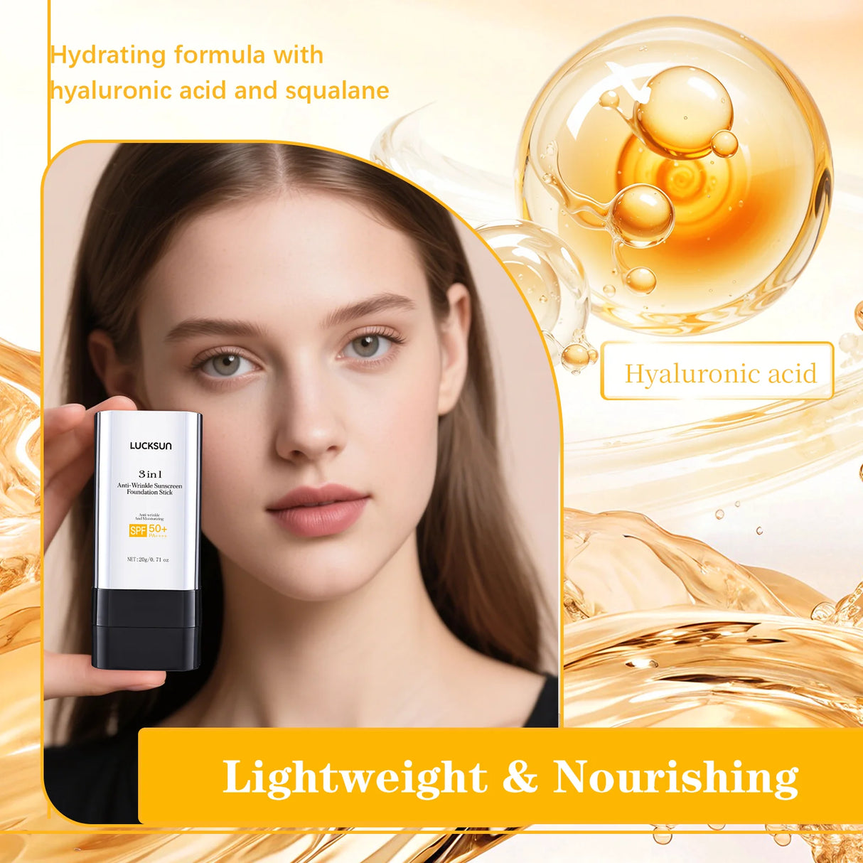 Base de maquillaje en barra de 3 colores, resistente al agua, duradera, control de grasa, alta cobertura, maquillaje para acné, suave, hidratante, corrector.
