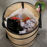 Folding Camping Trash Can Reusable Yard Waste Bag Portable Garbage Bin Container Dropshipping