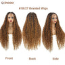 613 Blonde Boho Box Braids Wig | Curly Ends | Full Lace Front | Knotless Goddess Locs | Synthetic Braids