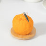 1 vela creativa con forma de fruta de simulación, vela fragante con forma de naranja, adecuada para restaurantes, salas de estudio y otros lugares