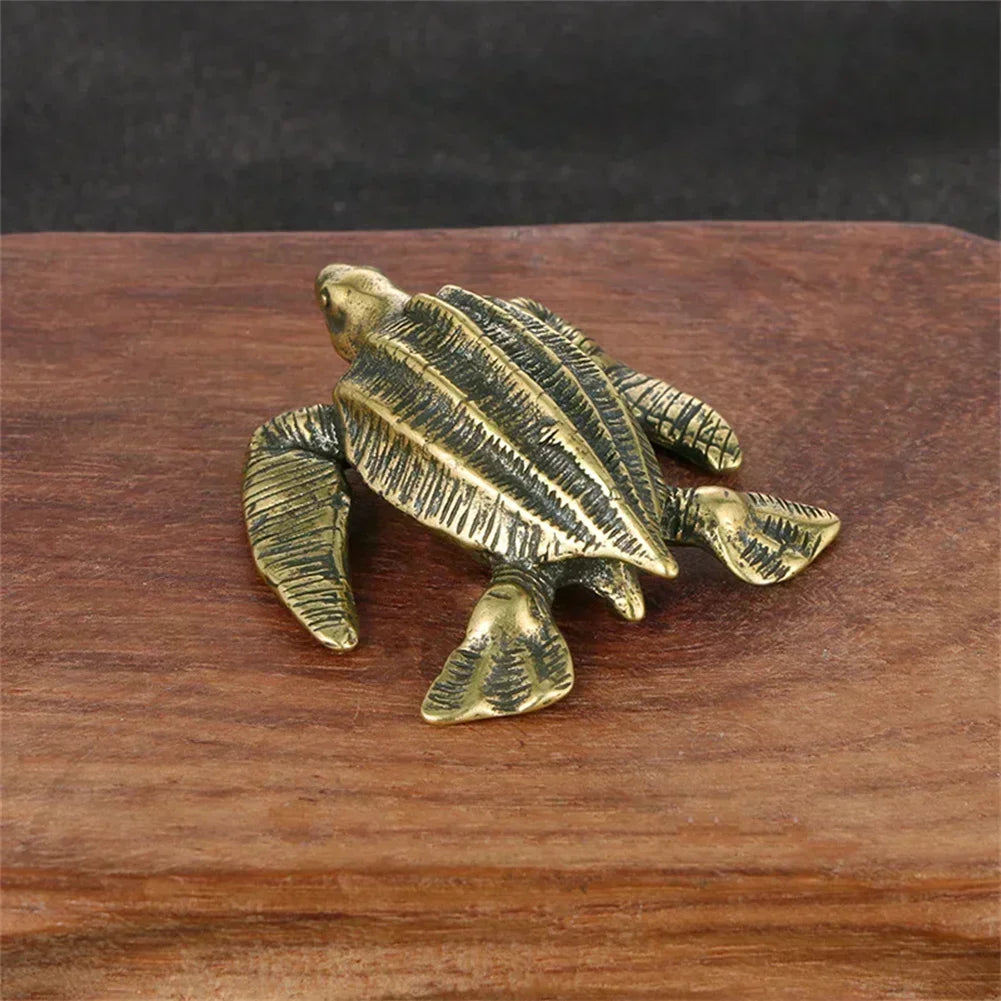Statue Ornament Solid Brass Miniature Figurines Handmade Craft Living Room Office Home Decor Accessory Buddha Statue Pendant