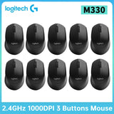 Logitech M330 2.4G Computer Wireless Mouse wi/ USB Receiver Gaming Mouse 1000 DPI Gaming Mice for PC Laptop Silent Mouse 2-10pcs