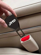 Car Seat Belt Clip Extender Customization Emblem Accessories For Jeep Wrangler JL JK Grand Compass Gladiator Cherokee Renegade - Lootquake