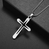 Exquisite Shining Crystal Cross Necklace Pendant Lucky Charming Fashion Jewelry Gift Unisex - Lootquake