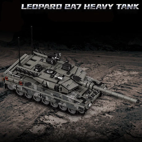 Military WW2 MOC Leopard 2A7 Army Main Battle Tank Soldiers Building Blocks Bricks M1 T90M Tank Set For Children Boys Gifts - Lootquake