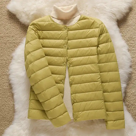 9 Color Women Puffer Jackets 90% Ultra Light Duck Down Women Matt Fabric Lightweight Coat Warm Female Windbreaker Parka - Lootquake