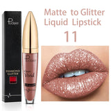 Diamond Shimmer Pearlescent Lip Gloss Waterproof Long Lasting Non-stick Cup Matte Glitter Liquid Lipstick Lip Glaze Lips Make Up
