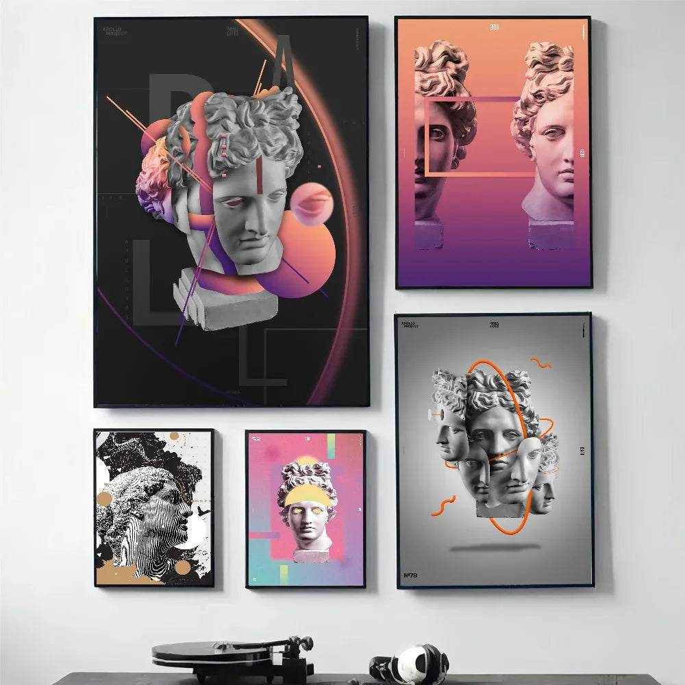1pc-Statue David Graphic Designer Poster Paper Print Home Living Room Bedroom Entrance Bar Cafe Art Painting Decor