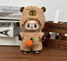 Mini peluche Labubu de 17 cm, varios estilos, conjunto de ropa, accesorios, ropa de juego de moda, regalo