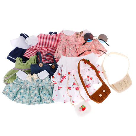 1PC Doll Clothes Dress Glasses Bags for 30cm Duck Plush Dolls Accessories - Lootquake