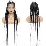 36" Cornrow Braided Wig | Full Lace Frontal | With Baby Hair | For Black Women