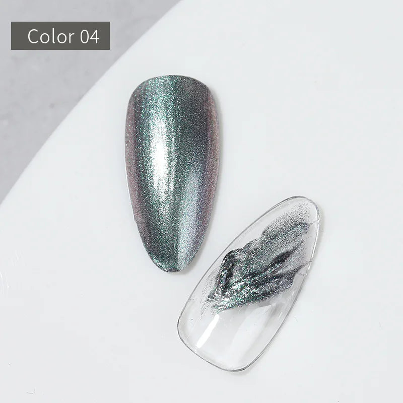 Vendeeni 6 Colors Cream Metal Gel Nail Polish Shiny Platinum UV Soak Off Gel Lacquer Painting Edge Line Gel Varnish For Nail Art