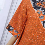 Plus Size 5XL VONDA 2024 Bohemian Printed Long Dress Summer Women V-Neck Short Sleeve Maxi Sundress Casual Pockets Loose Robe - Lootquake