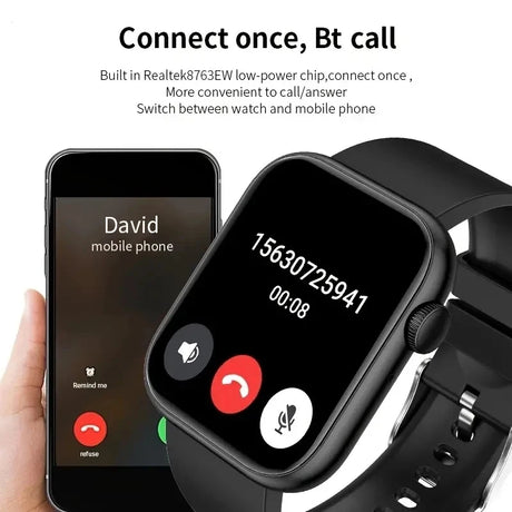 T168 Wireless Calling Smart Watch Make Answer Call Full Touch Sport Fitness SmartWatch For Women Men - Lootquake