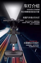 48V light folding double electric vehicle portable small lightweight mini three-wheeled electric scooter P