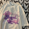 Summer Fashion Casual Harajuku Clothing Anime Graffiti Style Tee Hip Hop Short Sleeved T Shirt Punk Loose T-shirts Women Tops - Lootquake