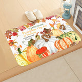 Halloween Theme  Pumpkin Witch Welcome Home Anti-Slip Door Mat Carpet  Decor Flannel Floor