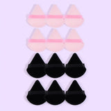 10/12 Pcs Triangle Powder Puff Wet Dry Use For Loose Powder Liquid Cosmetic Soft Plush Powder Puff Makeup Foundation