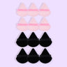 10/12 Pcs Triangle Powder Puff Wet Dry Use For Loose Powder Liquid Cosmetic Soft Plush Powder Puff Makeup Foundation