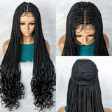 Bohemian Box Braids with Curly Ends | Pre-looped Crochet Hair