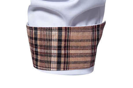 Plaid Color Block Navy Shirt Men 2024 Spring New Slim Fit Long Sleeve Mens Dress Shirts Party Casual Male Social Shirt - Lootquake