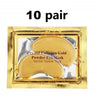 Mascarilla de colágeno cristalino con polvo dorado para ojos, antiojeras y antiarrugas, hidratante y nutritiva, para el cuidado ocular (5/10 pares)